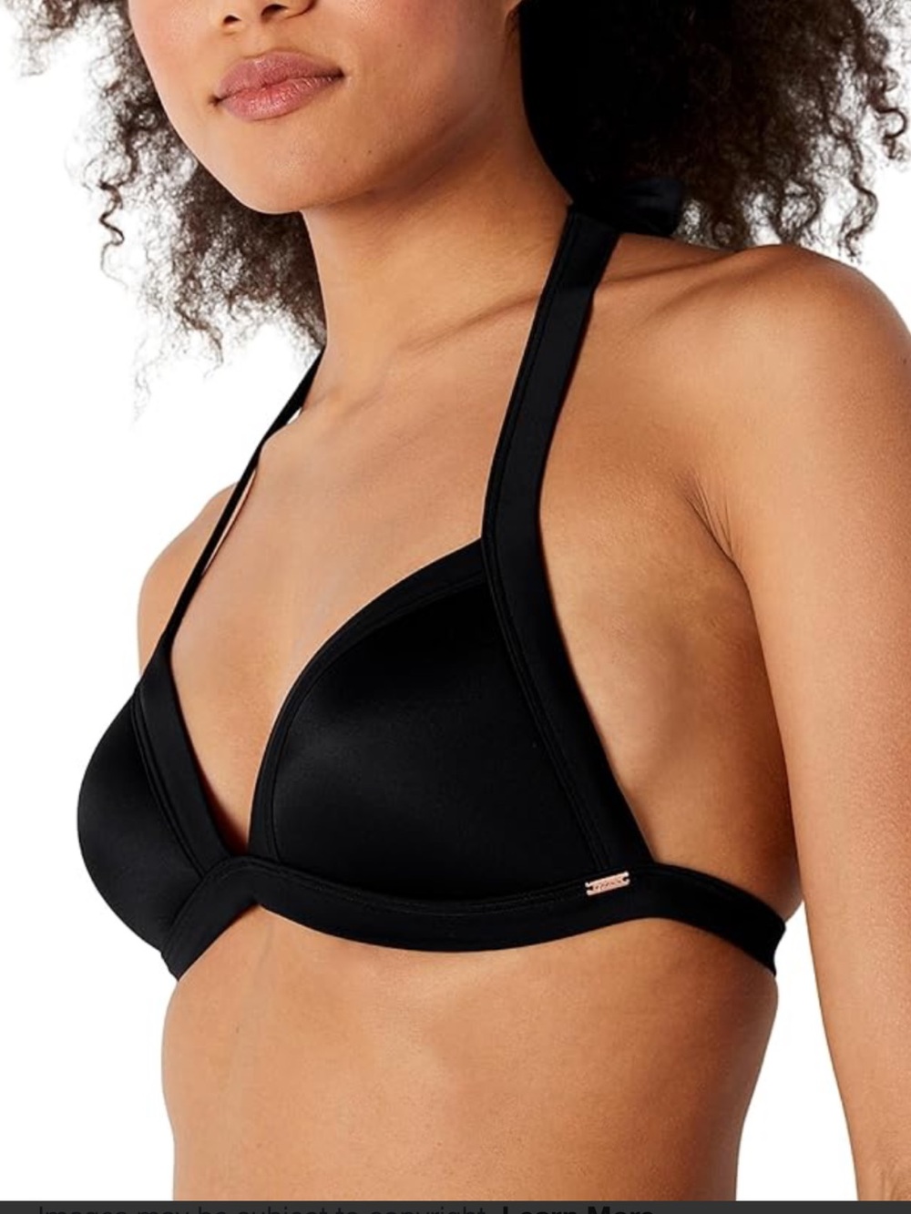 Victoria Secret Black Halter Triangle Bikini Top - Women